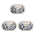 thumbnail image 2 of Youkk Bathroom Rugs Water Absorbent Floor Bath Mat Carpet Planter Oval 40x60cm 3Set, 2 of 6