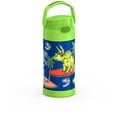thumbnail image 4 of Thermos Kids Bouteille d'eau isotherme sous vide avec paille rabattable, 355 ml, dinosaure, 4 of 5