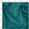 thumbnail image 2 of Soimoi Moss Georgette Fabric Palmette Damask Print Fabric by the Yard 42 Inch Wide, 2 of 6