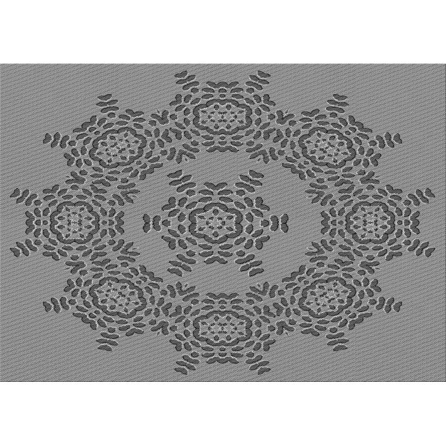 Ahgly Tapis Rectangulaire Lavable en Machine Intérieur Transitionnel Gris Carbone, 2 Pieds x 4 Pieds
