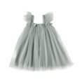 thumbnail image 1 of MHFRRA Robe de Printemps pour Filles Robe de Fête à Manches Volantes pour Tout-Petits Robe de Fête Dansante Vêtements 12-18 Mois, 1 of 4