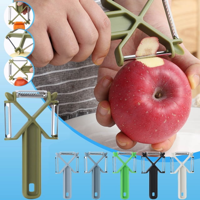 Iumwxz Potato Peeler Multi Functional Three In Peeler Multi Purpose Melon Peeler Household Fruit Peeler Potato Peeler Peeler Army Green Plastic Holiday Gift Finder