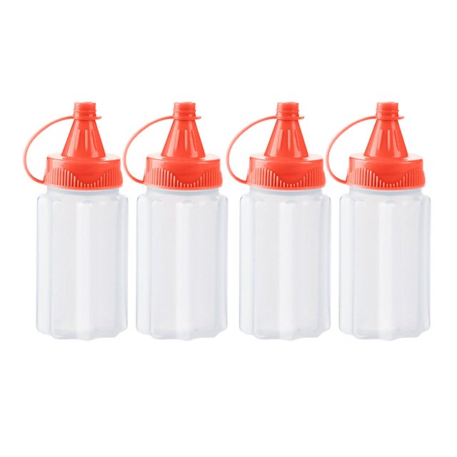 S SERENABLE 4Pcs Small Bottles Portable Food Storage Container Seasoning Bottles Bottle Red