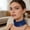 Blue #2, variant on Metal Sequin Choker Necklace for Women | Sparkling Fish Scale Velvet Collar | Elegant Party & Festival Accessory Gift