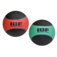 thumbnail image 1 of Iron Body Fitness Medicine Ball Set, 2-Piece Set with 6 lb and 12 lb Rubber Exercise Balls, 1 of 7