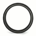 thumbnail image 2 of Bague en Acier Inoxydable Brossée et Ip Plaquée Noire de 9 Mm 10.5 Taille, 2 of 6