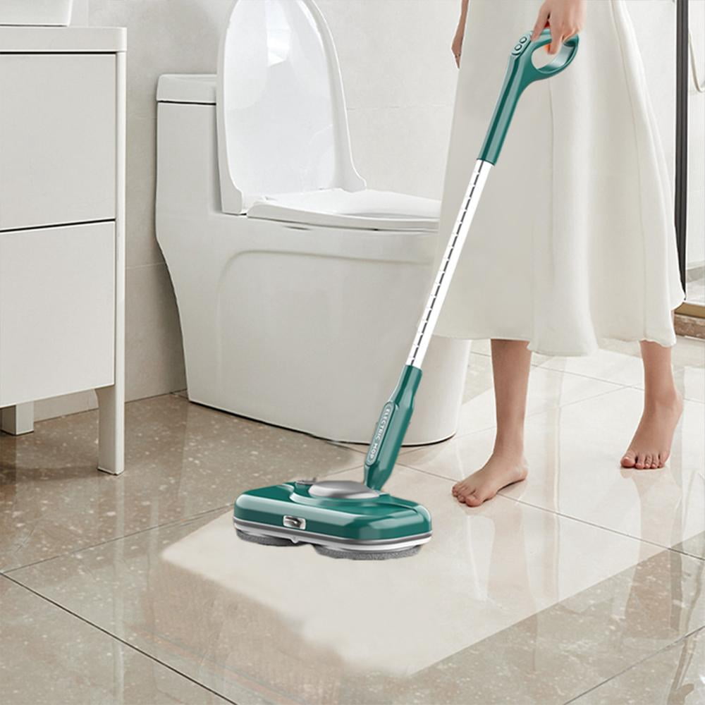 2-in-1 Reusable Microfiber Mop with Adjustable Handle, USB-Powered Floor Cleaner for Hardwood, Tile, and Laminate Floors, Lightweight Household Mopping System