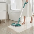 thumbnail image 1 of 2-in-1 Reusable Microfiber Mop with Adjustable Handle, USB-Powered Floor Cleaner for Hardwood, Tile, and Laminate Floors, Lightweight Household Mopping System, 1 of 9
