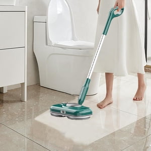 2-in-1 Microfibre réutilisable Mop avec poignée réglable, nettoyant pour planchers en bois franc, carrelage et stratifié, système de mappage ménager léger
