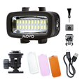 thumbnail image 2 of Movo LED-WP Underwater High-Power Rechargeable LED Video Light with Action Camera and Shoe Mounts, Compatible with GoPro, DSLR - Perfect for Vlogging, Traveling, Scuba Diving, snorkel, surfing , Sport, 2 of 15