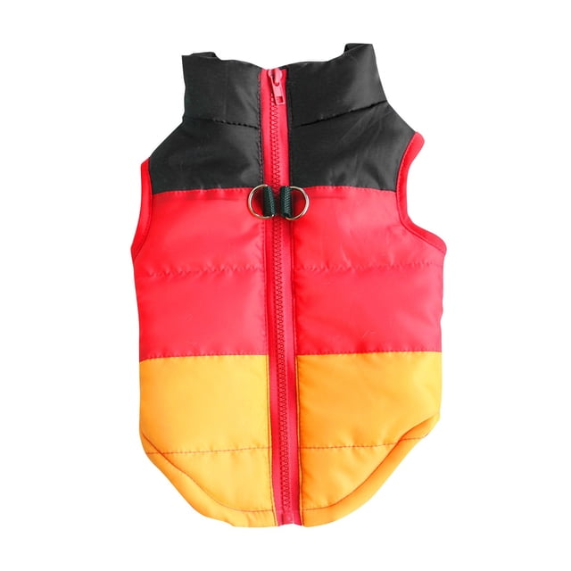 LSLJS Pet Clothes Padded Jacket Vest Dog Padded Clothes Out Towing Buckle Clothing, Pet Costume