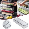 thumbnail image 3 of Refrigerator Crisper Transparent Sealed Storage Tank Food Freezer Silicone Food Storage Bags Large Snack Storage Bags Reusable Silicone Sandwich Reusable Reusable Sandwich Bag Reusable Silicone Food, 3 of 4