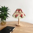thumbnail image 2 of Korean Style Pleated Lampshade E27 Fabric Lamp Shade Covers Mid Century Cloth Printing, 2 of 7