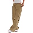 thumbnail image 2 of Tnhcen Women's Drawstring Low-Rise Cargo Pants - Multi-Pocket Stretch Workwear Relaxed Fit Casual Style Soft Lightweight Trousers, 2 of 5