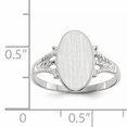 thumbnail image 5 of Bague Chevalière en Or Blanc 14K, 5 of 5