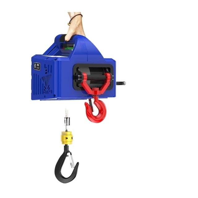 Electric Hoist Lift Portable Crane, 100-500KG Upgrade Electric Winch With Remote Control, Steel Wire Rope Lifting Hoist ,Powerful Pulling Performance
