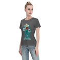 thumbnail image 4 of T-Shirt Basique à Manches Courtes pour Femmes Super Saiyan, 4 of 6