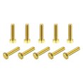 thumbnail image 1 of Unique Bargains Brass Hex Bolts, M6x25mm 10 Pack Fully Thread Grade 4.8 Machine Screws, 1 of 4