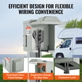 thumbnail image 3 of VEVOR 50 Amp RV Power Outlet Box, 125/250 Volt, Enclosed Lockable Outdoor RV Receptacle Box, NEMA 14-50R Weatherproof Electrical Panel, 3 of 9