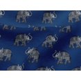 thumbnail image 4 of oneOone Viscose Jersey Fabric Elephant Block Printed Fabric 1 Yard 60 Inch Wide, 4 of 5