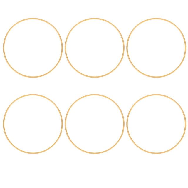 MasteelfCA 6Pcs Macrame Hoops Ring Dream Catcher Metal Rings DIY Craft Accessories