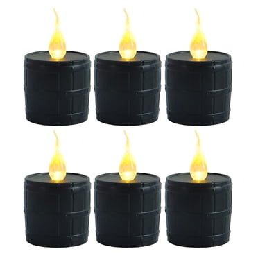 Shisuyan Reusable Tea Lights Durable Plastic 6Pcs 4x2.4in
