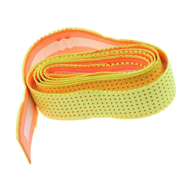 Transemion Anti Slip Racket Roll Tennis Handle Grip Wrap Tape Fluorescent Yellow 110x2.5x0.2CM 1Set