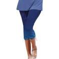 thumbnail image 2 of CHGBMOK Women's Plus Size Drawstring Printed Capris, Clearance, Snoarin Summer, 2 of 6