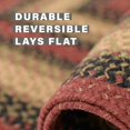 thumbnail image 4 of Highland Premium Jute Braided Area Rug by Homespice, 22 x 72 Rectangular Hall Runner Multi, Reversible, Natural Jute Yarn Rustic, Country, Primitive, Farmhouse Style - 30 Day Risk Free Purchase, 4 of 8