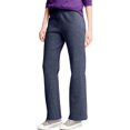 thumbnail image 1 of Hanes Womens ComfortSoft EcoSmart Open Leg Fleece Sweatpants, XL, Navy Heather, 1 of 2