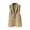 Khaki, variant on Yuyuzo Women Sleeveless Blazer Vests V-Neck Button Lightweight Waistcoat Business Casual Suit Jackets