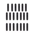thumbnail image 1 of Shisuyan Cache-Trou Fileté Noir Pvc 200 Pcs, 1 of 9