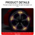 thumbnail image 4 of EGNMCR 40pcs Car Wheel Reflective Stickers Stripe Rim Reflective Decals Night Decoration Reflective Strips For Cars Trucks Auto Reflective Tire Stickers, 4 of 8
