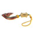 thumbnail image 3 of Pendentif Roue de Prière Voiture Impression Suspendue Fil Coloré Pompon Doré Rotatif Baril Bouddhiste Pendentif Sûr Auspicious, 3 of 10