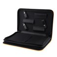 thumbnail image 4 of Leather Hair Barber Shear Hairdressing Holder Pouch Case Bag, Simple Classical Style Double Layered Design - Yellow, 26 x 17cm, 4 of 8