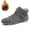 Grey, variant on Men's Sneakers Stylish Suede Casual Sneaker Shoes for Men Classic Men Nylon Sneaker Casual High Top Ankle Mens Slip on Sneaker Roller Skates for Men Boots Comfortable Outdoor Footwear Men