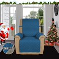 thumbnail image 2 of CHOK 2024 Housse Réversible Résistante à l'Eau pour Fauteuil Inclinable avec Sangles Élastiques Gris/gris Pâle, 2 of 7