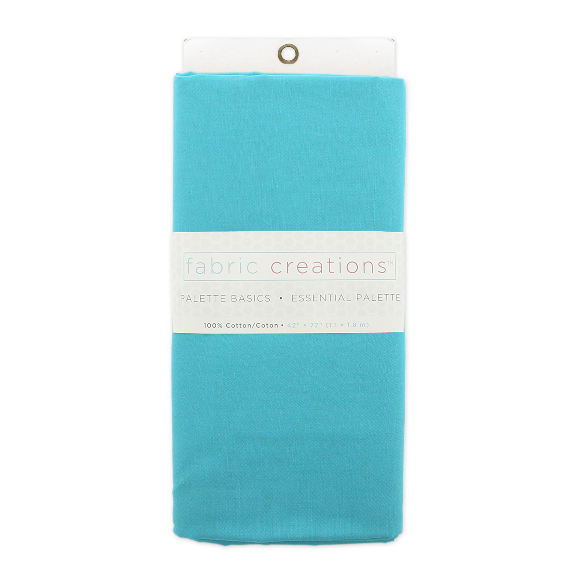 FABRIC CREATIONS 100% Cotton Solid Pre-Cut 1.83 m (2 yd) × 1.1 m (1.2 yd) Turquoise