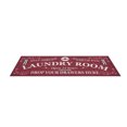 thumbnail image 4 of YAOMOBB Low Profile Laundry Mat Water Absorbent Floor Mat Laundry Room Letter Printed Non Slip Stain Resistant Bathroom Carpet, 4 of 6