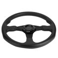 thumbnail image 3 of Universal  6Racing Car Sport Steering Wheel 14in -  PU and Aluminum Alloy Material - Upgrade Your Car Interior Style - Simple Installation - Compatible with, 3 of 8