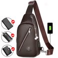 thumbnail image 1 of RKSTN Storage and Organization Strap Bag Crossbody Backpack With USB Hole With Headphone Hole Strap Backpack Hiking Backpack Multipurpose Crossbody Chest Bag Storage Bins, 1 of 8