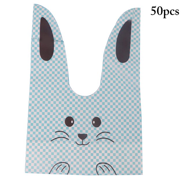 Coofit 50PCS Candy Bag Rabbit Ears Design Treat Bag Party Favor Bag for Cookies Candy
