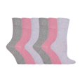 thumbnail image 1 of Gentle Grip - 6 Pairs Ladies Gentle Grip Non Elastic Crew Socks, 1 of 2