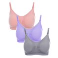 thumbnail image 1 of LSLJS 3Pcs Pregnant Women's Plain Color Bra Nursing Bras Vest Tops, 1 of 9