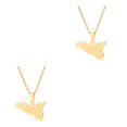 thumbnail image 4 of kurtrusly Unique Map Of Sicilia Necklace Crafted With Stainless Steel For Modern Look gold 2Set, 4 of 6