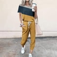 thumbnail image 1 of SDNall Ensemble de Sport Décontracté pour Femmes, Coupe Ample, Manches Courtes, 1 of 9