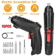 thumbnail image 2 of Ensemble de 15 Pcs Perceuse Sans Fil Tournevis Électrique Perceuse Bits Rechargeables, 2 of 5
