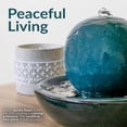 thumbnail image 2 of Sunnydaze Indoor Home Decorative Smooth Glazed Ceramic Orb Tabletop Water Fountain Feature - 7" - Teal, 2 of 10
