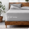 thumbnail image 1 of Bare Home Fitted Sheet - 22" Extra Deep Pocket - Premium 1800 Collection - California King, Light Gray, 1 of 7