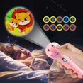 thumbnail image 4 of Kids Flashlights Projector Fun Projection Cognitive Learning ToyFlashlight Educational Projection Toys Bedtime Wall Ceiling Night Lamp for Boys Girls effective, 4 of 6